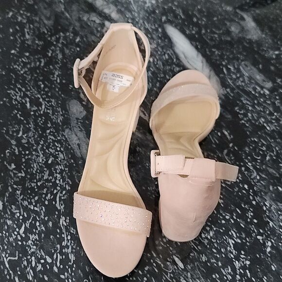 BRAND NEW CL BY LAUNDRY RHINESTONE ADJUSTABLE ANKLE STRAP BLOCK HEEL SANDAL - Picture 4 of 16